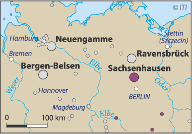 Sachsenhausen Concentration Camp Map   Sachsenhausen 